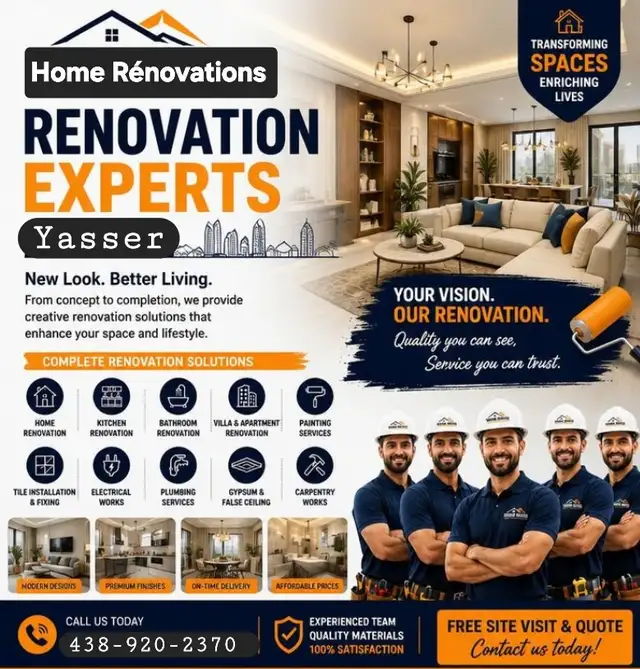 Professional Handyman SOUTH SHORE 438-920-2370