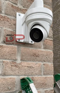 SECURITY CAMERA WITH PROFESSIONALLY HIDDEN WIRES