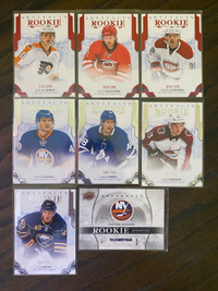 Upper Deck Artifacts Hockey Serial Numbered Rookie Cards 
