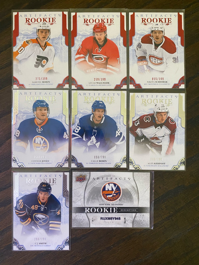 Upper Deck Artifacts Hockey Serial Numbered Rookie Cards  in Arts & Collectibles in Chatham-Kent