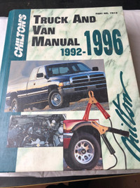 CHILTON 1992 - 1996 TRUCK AND VAN SERVICE MANUAL #M1041