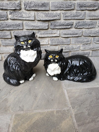 Vintage Porcelain Ceramic Cats