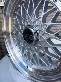 16" 5x114.3 rims for sale in silver : JNC 004 machined