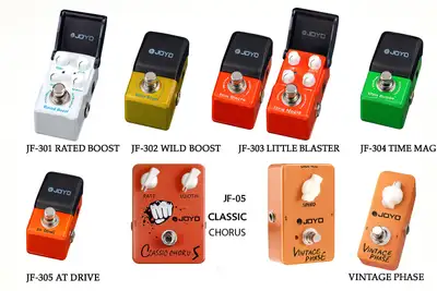 JOYO Guitar Pedal Bundle – Chorus, Phaser, Delay, Boosts & Over, View more