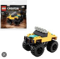 Lego Creator rock monster truck poly bag (retired 30594) last on