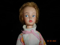 Tammy Like  doll ,marked UNIQUE ,  on head, 12 inches,