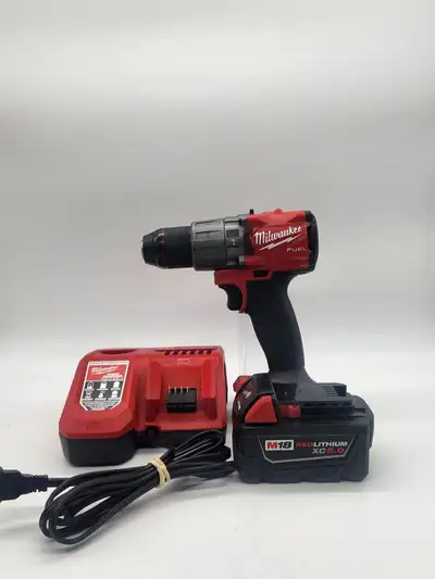 Milwaukee cordless hammer drill w/ battery and charger, View more
