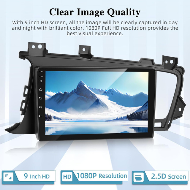 Android GPS Car Stereo Kia Optima 2010-13 Carplay + AndroidAuto in Audio & GPS in City of Toronto - Image 3