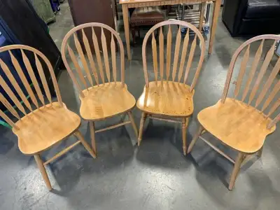 SET OF 4 ARROWBACK DINING CHAIRS, View more