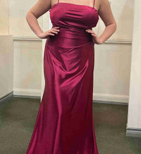 Satin Red Prom Dress