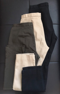 3 pairs of cotton khaki pants fits women’s 8/10
