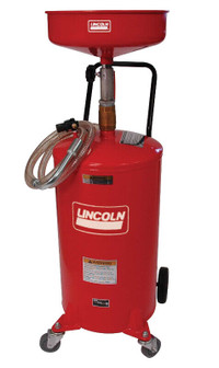 18 Gallon (68L) Steel Pressurized Oil Drain – Lincoln 3601