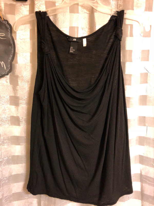 Black Cowl Neck tank top - small in Women's - Tops & Outerwear in Calgary - Image 2