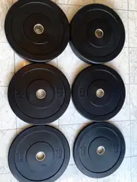 New Olympic Bumper Plate Set (160lbs)