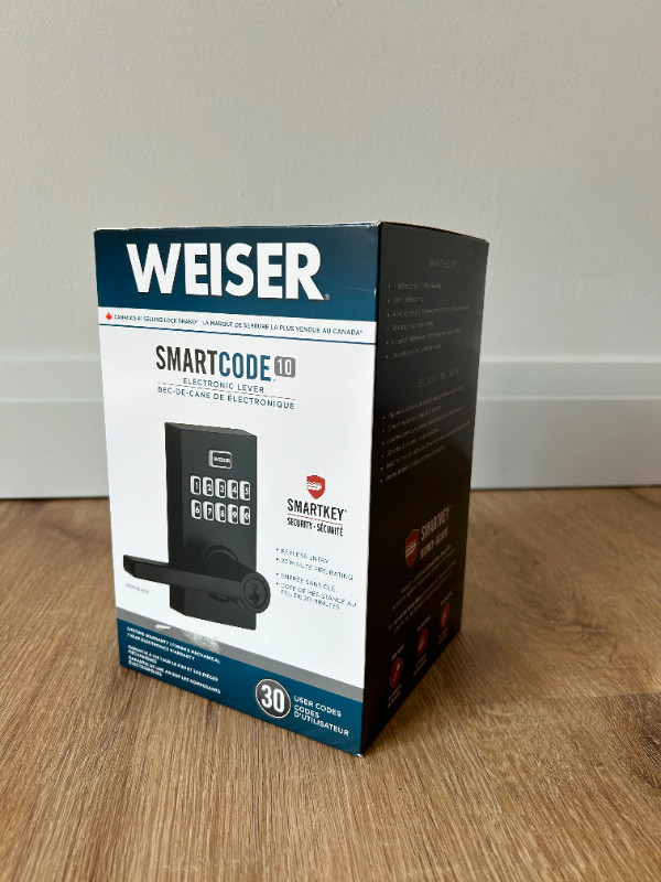 Weiser Smartcode 10 Electronic Lever Lock (Brand New) in Windows, Doors & Trim in Mississauga / Peel Region - Image 2