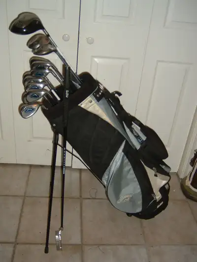 COMPLETE 14PC MENS RIGHT CALLAWAY X16 REG STEEL GOLF CLUBS SET, View more
