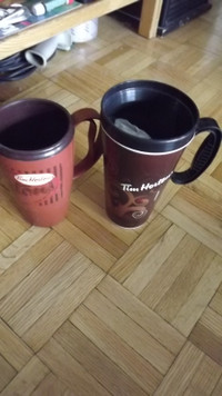 2 TIM HORTONS TALL COFFEE MUGS +1 SAGGITARIUS MUG BUNDLE