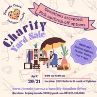 Charity Yard Sale: April 20th/21st