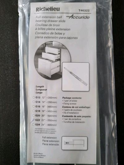 Coulisse de tiroir à billes , View more