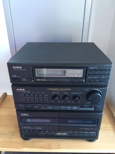 Aiwa Karaoke NX-K300 Digital Mini Hi-Fi Stereo System for sale  