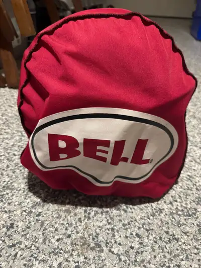 Bell Rogue MC Helmet. Used about 4-5 times. Liner has been washed. One rock chip in the front (see p...