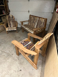 Adirondack Hockey stick chairs/bench