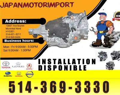 ***BAS KILOMÉTRAGE SUBARU IMPREZA SUBARU CROSSTREK TRANSMISSION CVT AWD 2013 2014 2015 2016 2017 IMP...