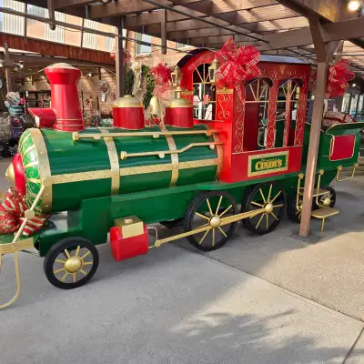 Christmas Train - Real Life 16 ft STUNNING, View more