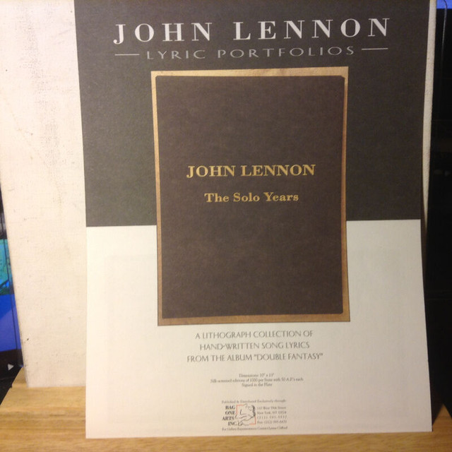 Collection of Papers and Book of the Exhibition John Lennon in Arts & Collectibles in Vancouver - Image 4