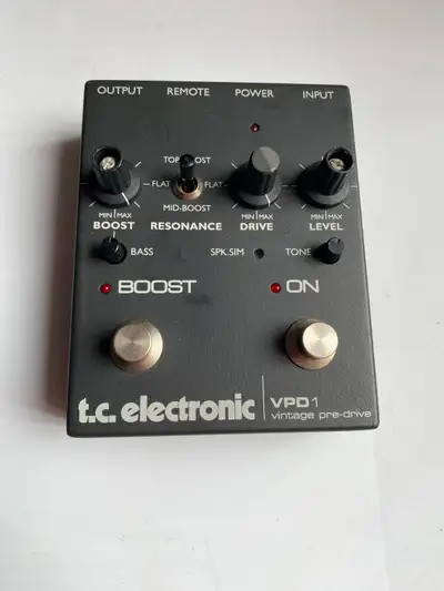 TC Electronic VPD1 Vintage Pre-Drive Overdrive Boost Rare Guitar Effect Pedal in good condition no p...