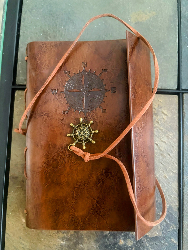 New,6”x4” leather writing journal , notebook , diary  in Hobbies & Crafts in Barrie