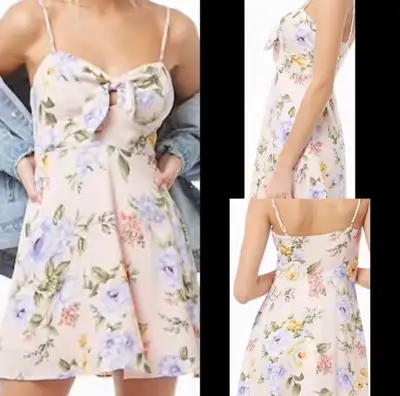 Front tie skater dress, View more