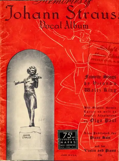 Memories of Johann Strauss Vocal Album sheet music, View more