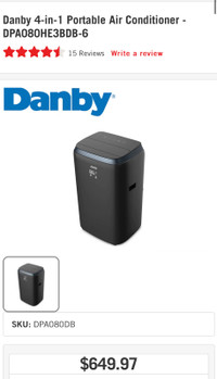 Danby 4-in-1 Portable Air Conditioner