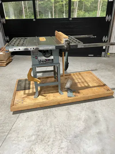 10” king table saw, cast iron top. Works great asking $125