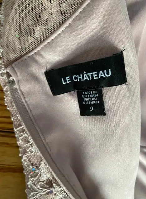 Beautiful LeChateau dress Prom Grad high-low shimmery rose S in Women's - Dresses & Skirts in Edmonton - Image 7