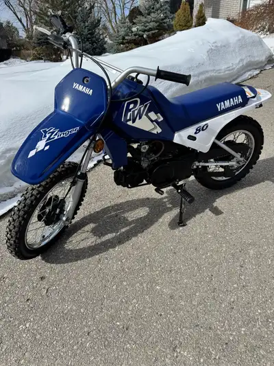 1996 Yamaha PW80 in fantastic condition. Everything on this dirt bike is original. I am the original...
