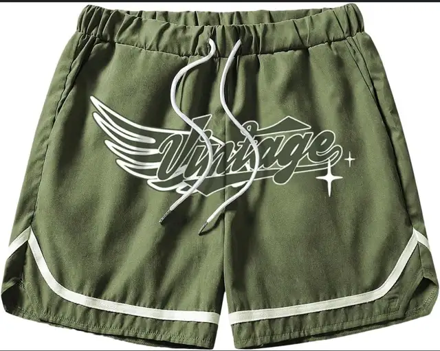 Graphic Men’s Basketball Shorts (Green)63234989137283123