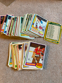 1980/81 OPC 130hockey cards mostly worn