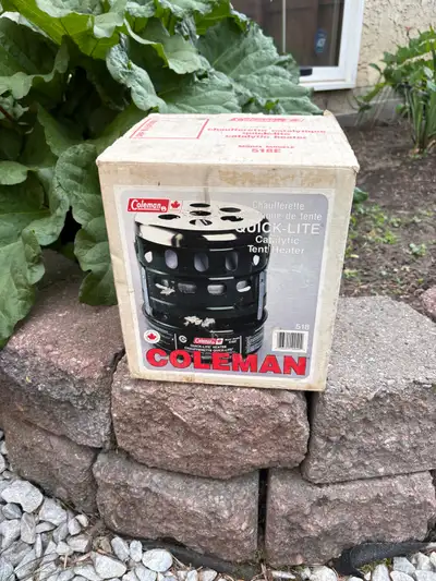 COLEMAN PORTABLE PROPAN HEATER reliable & compact this Colman heater delivers efficient propane heat...