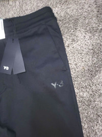 Yeezy Y3 sweatpants and Balmain tee shirt 