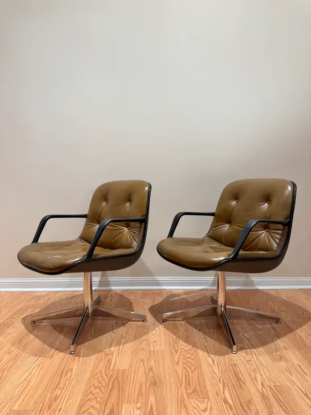 Mid Century Swivel Chrome Chairs62864365638018121
