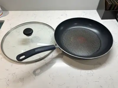 Frying Pan with glass Lid T-fal Non-stick 12”, View more