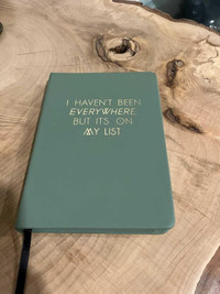 Cahier « I haven’t been everywhere, but it’s on my list »