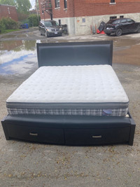 King Size Bed Frame & Mattress - Free Front Door Delivery!