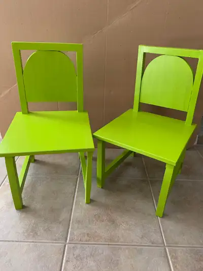 Child's Chairs : 2 : Never Used : Clean, Smoke Free, View more