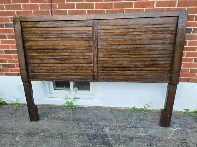 King sized solid wood headboard, View more