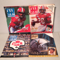 Vintage 1990s CFL Illustrated Canadian Football Magazine Lot 4