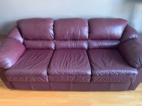 Leather 3 seater couch