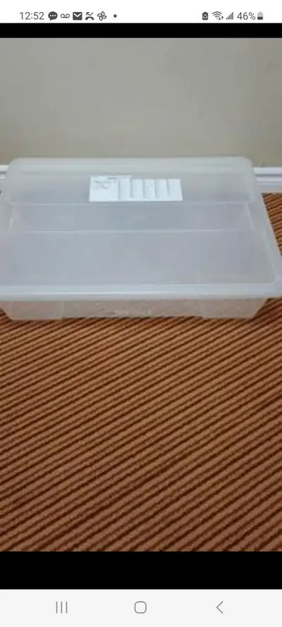 Ikea clear plastic box with lid, View more